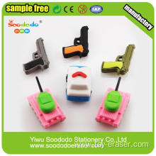 2014 Latest Hot Selling Gun And Car Stationery Eraser